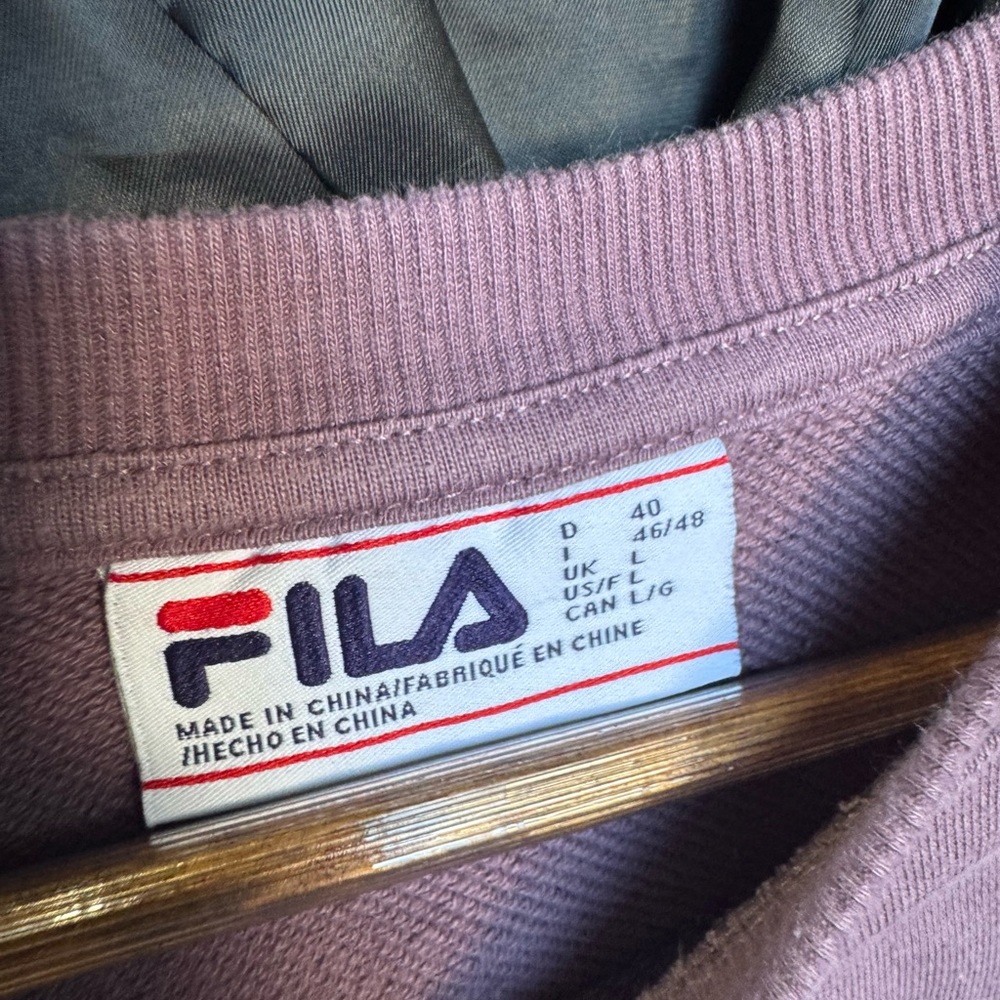 Fila Men's Lavender Crewneck Sweater - Picture 4 of 5